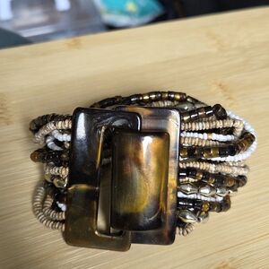 Beaded Stretchy Tigers Eye Bracelet